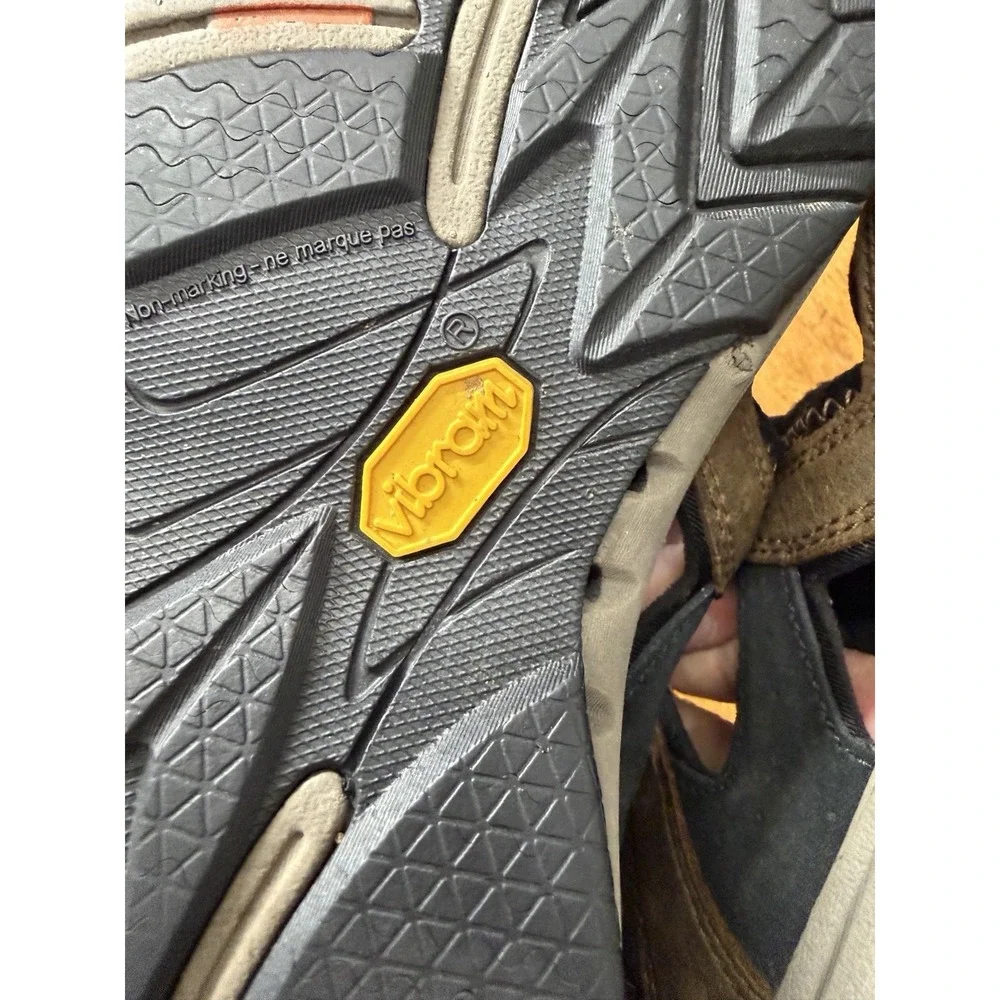 Merrell Men's Cambrian Strap Dark Earth Hiking Water Sandals Leather Adjustable